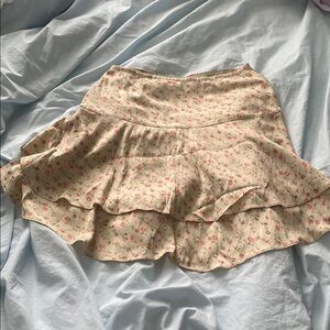 Floral Cream Skirt